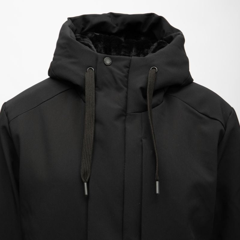 PARAGOOSE Stream – Veste noire capuche doublée fourrure