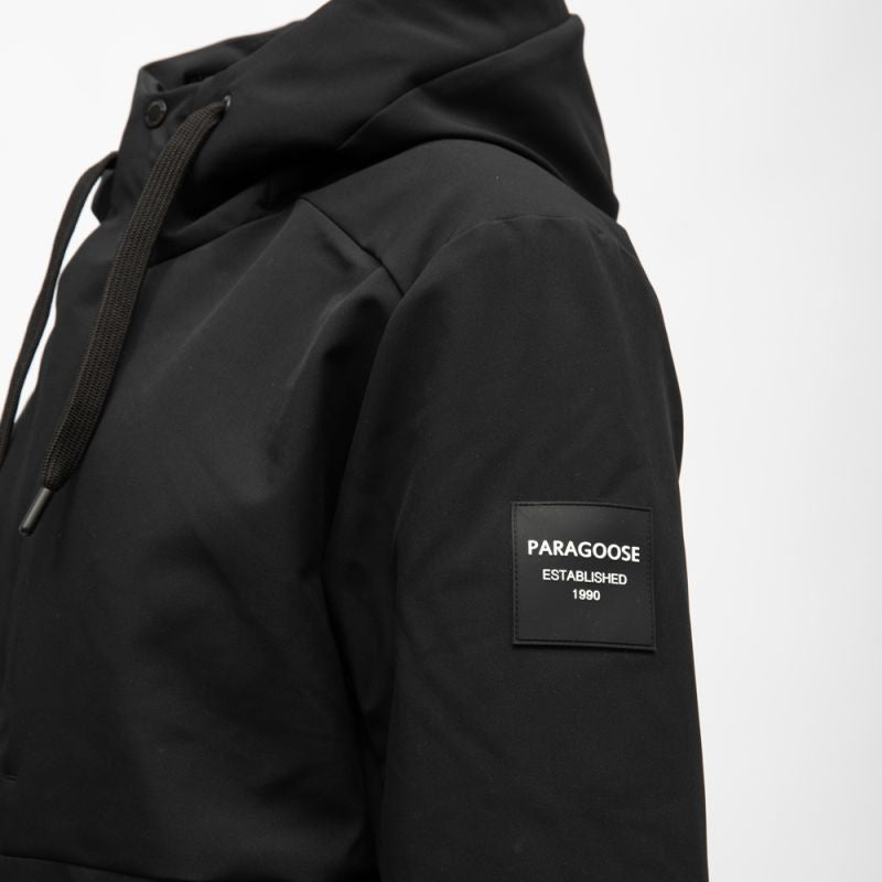 PARAGOOSE Stream – Veste noire capuche doublée fourrure