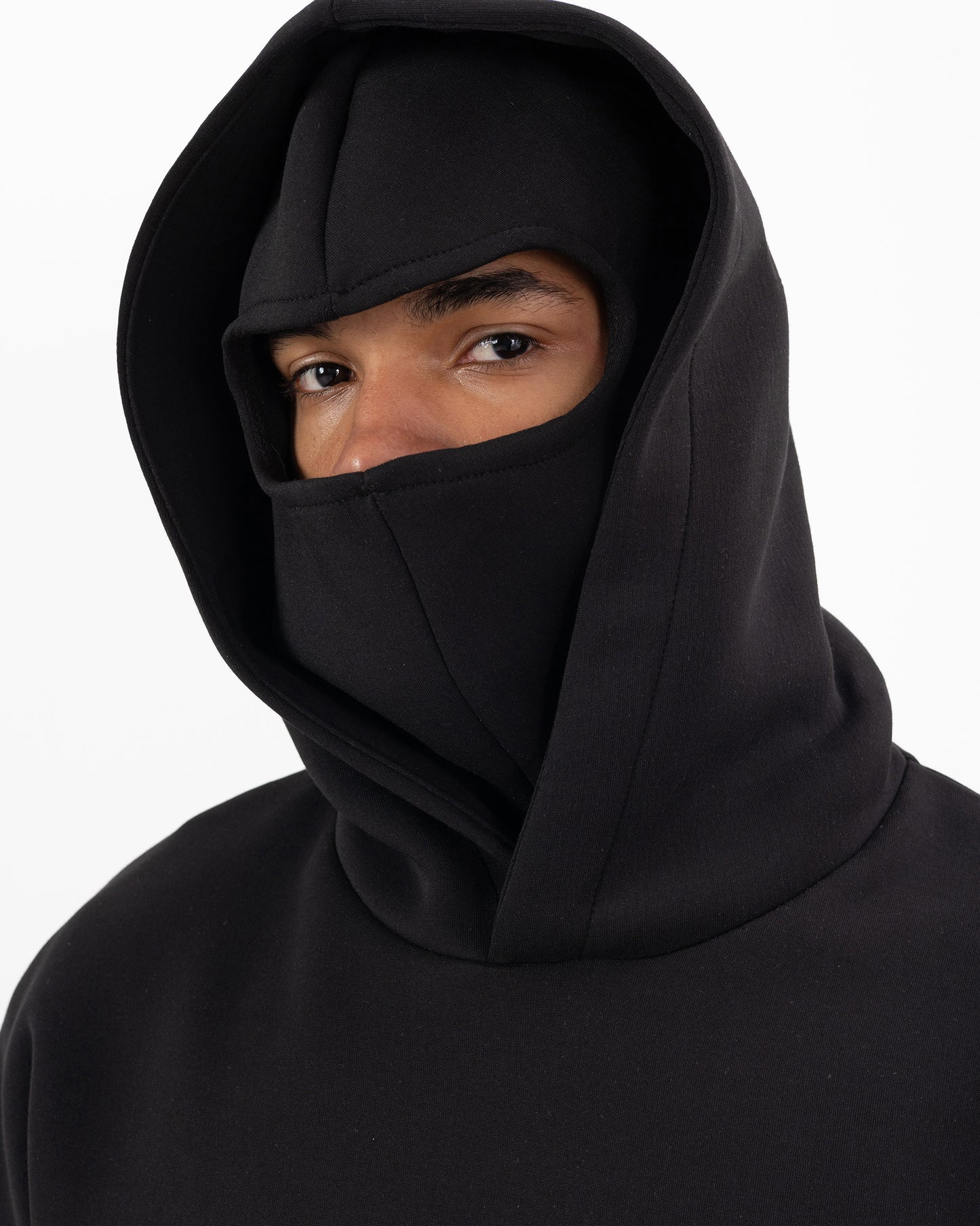 HOODIE CAGOULE SCUBA – Oversize Premium - Noir