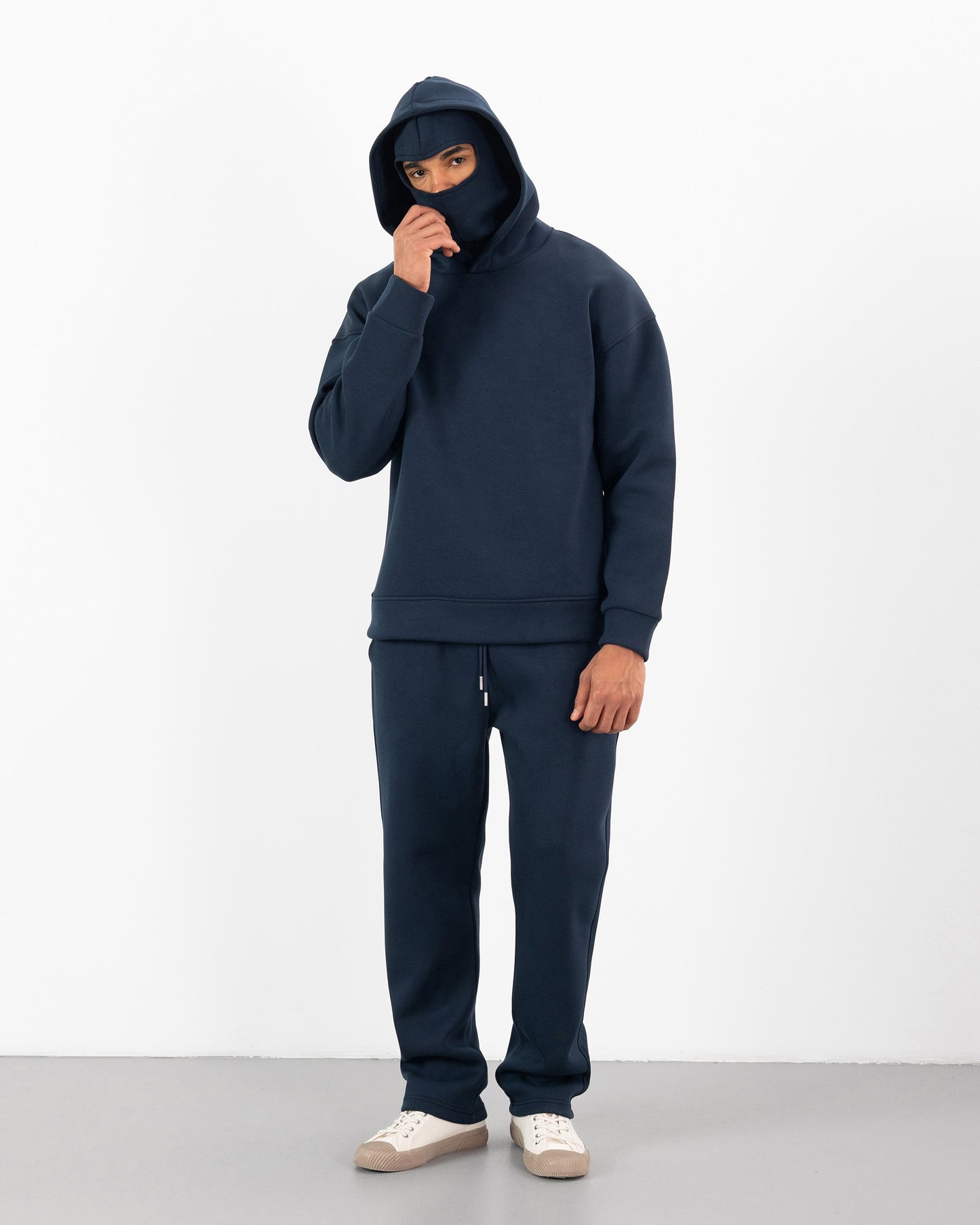 HOODIE CAGOULE SCUBA – Oversize Premium - Bleu Marine