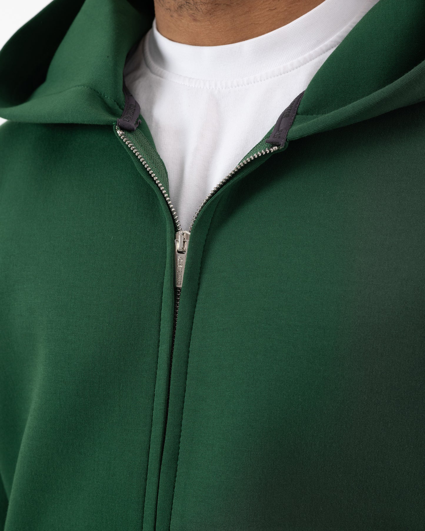 Ensemble Oversize SCUBA – Hoodie Zip + Jogging – Plus Eighteen - VERT BOUTEILLE