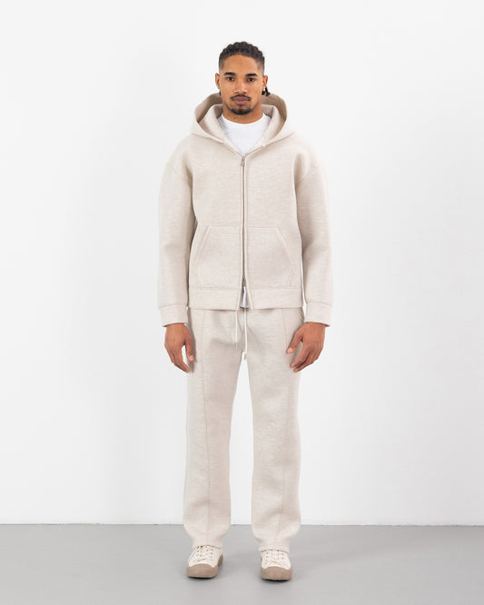 Ensemble Oversize SCUBA – Hoodie Zip + Jogging – Plus Eighteen - BEIGE