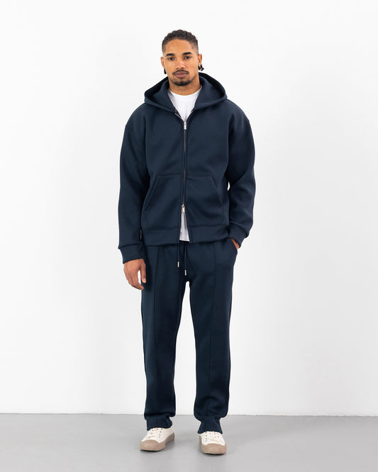 Ensemble Oversize SCUBA – Hoodie Zip + Jogging – Plus Eighteen - BLEU MARINE
