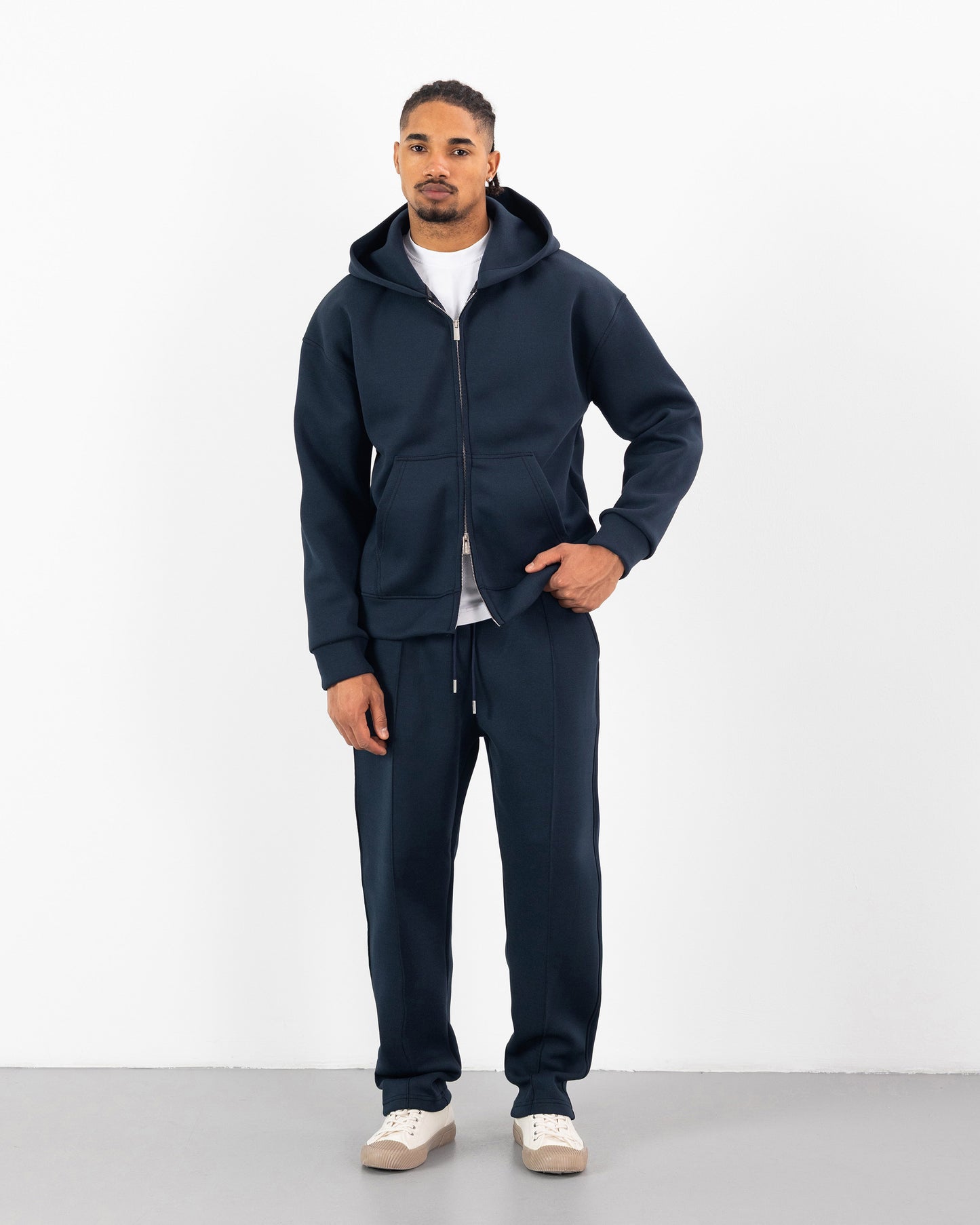 Ensemble Oversize SCUBA – Hoodie Zip + Jogging – Plus Eighteen - BLEU MARINE