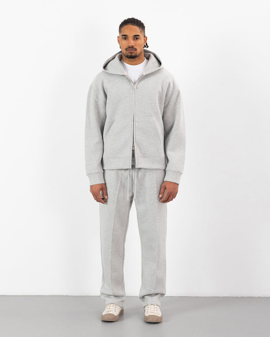 Ensemble Oversize SCUBA – Hoodie Zip + Jogging – Plus Eighteen - GRIS CLAIR
