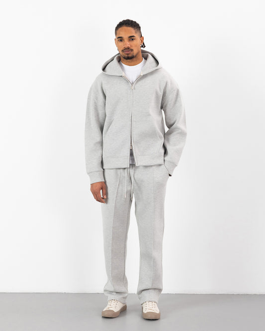 Ensemble Oversize SCUBA – Hoodie Zip + Jogging – Plus Eighteen - GRIS CLAIR
