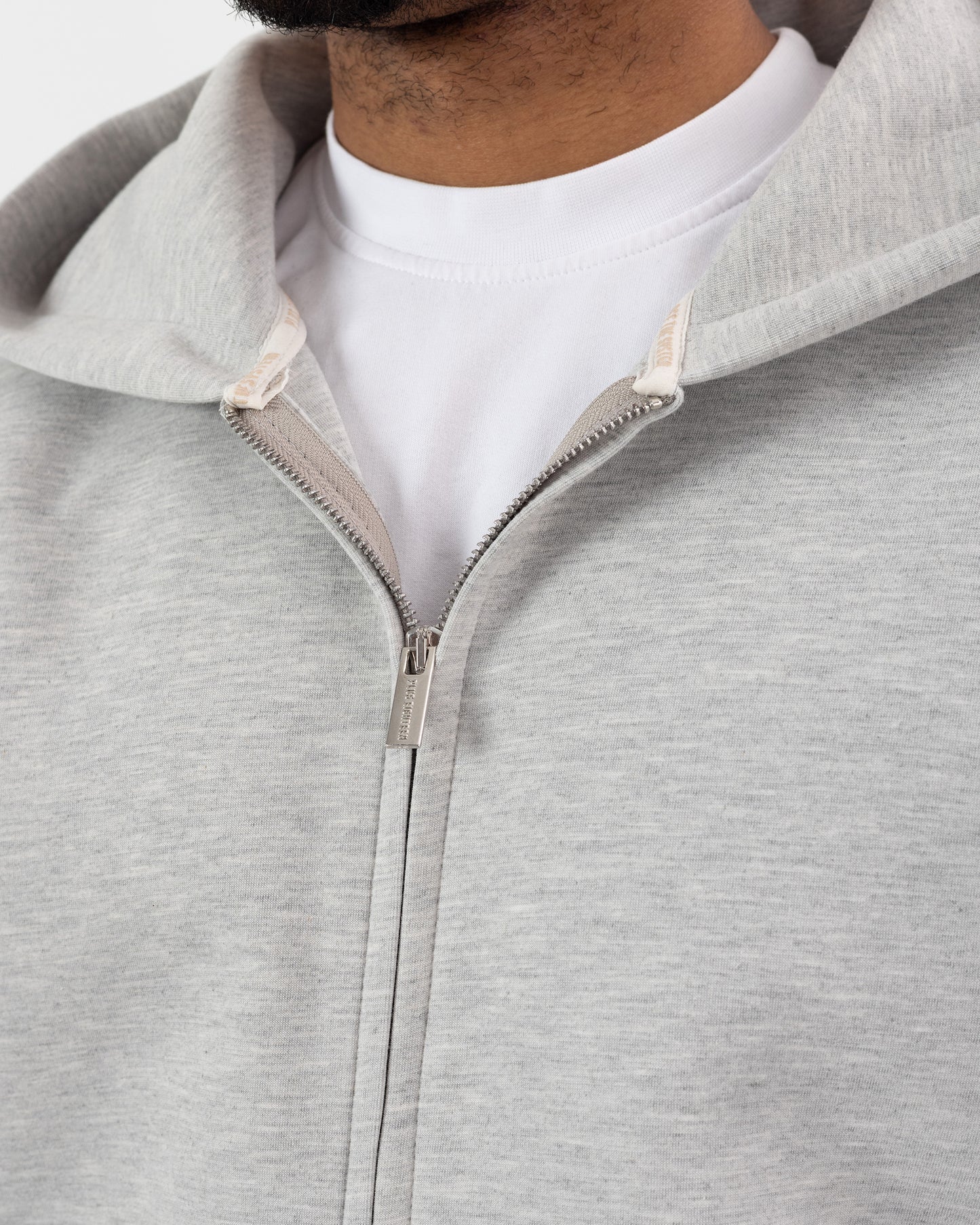 Ensemble Oversize SCUBA – Hoodie Zip + Jogging – Plus Eighteen - GRIS CLAIR