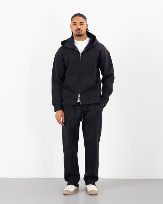 Ensemble Oversize SCUBA – Hoodie Zip + Jogging – Plus Eighteen - NOIR