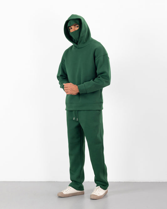 HOODIE CAGOULE SCUBA – Oversize Premium - VERT