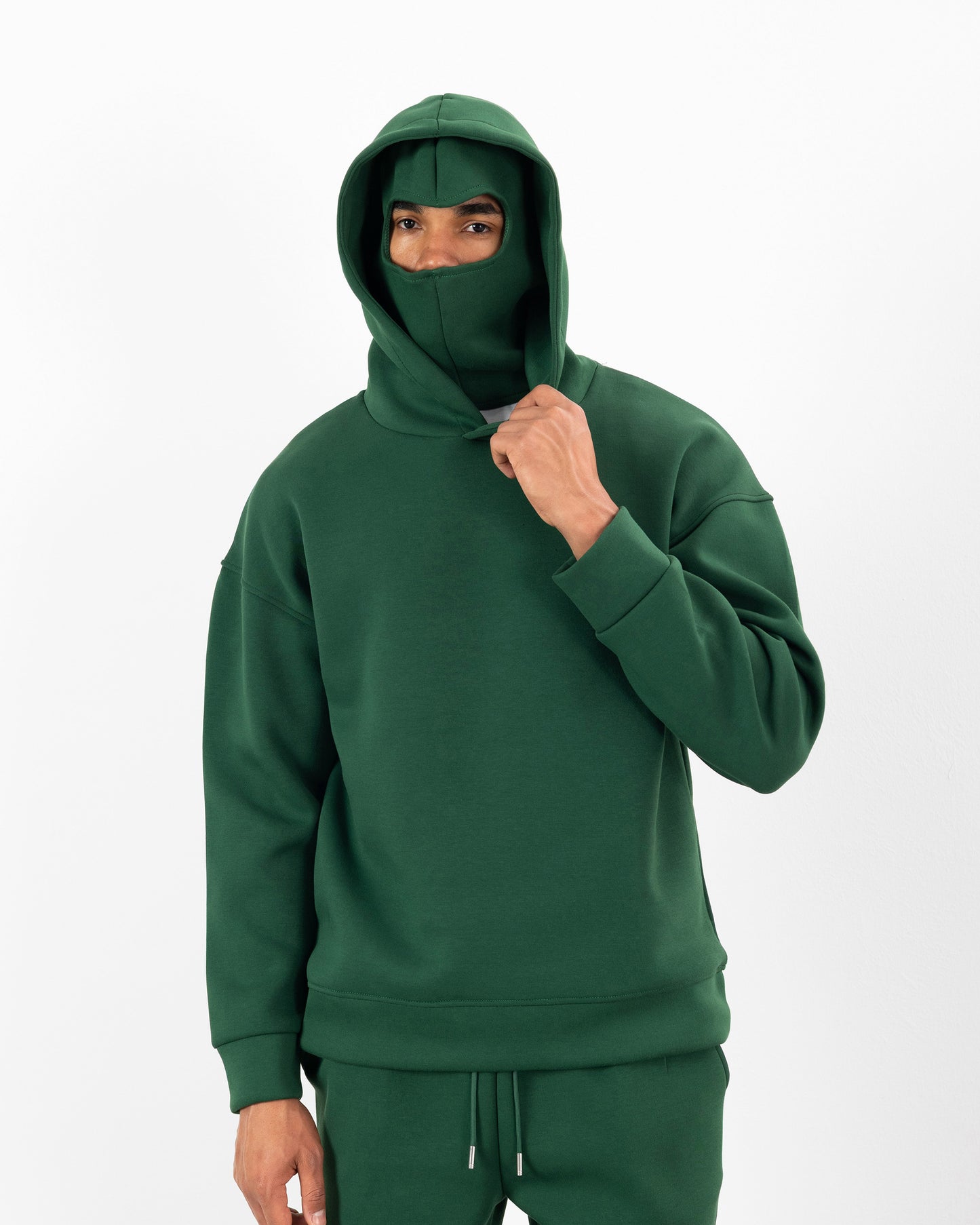 HOODIE CAGOULE SCUBA – Oversize Premium - VERT