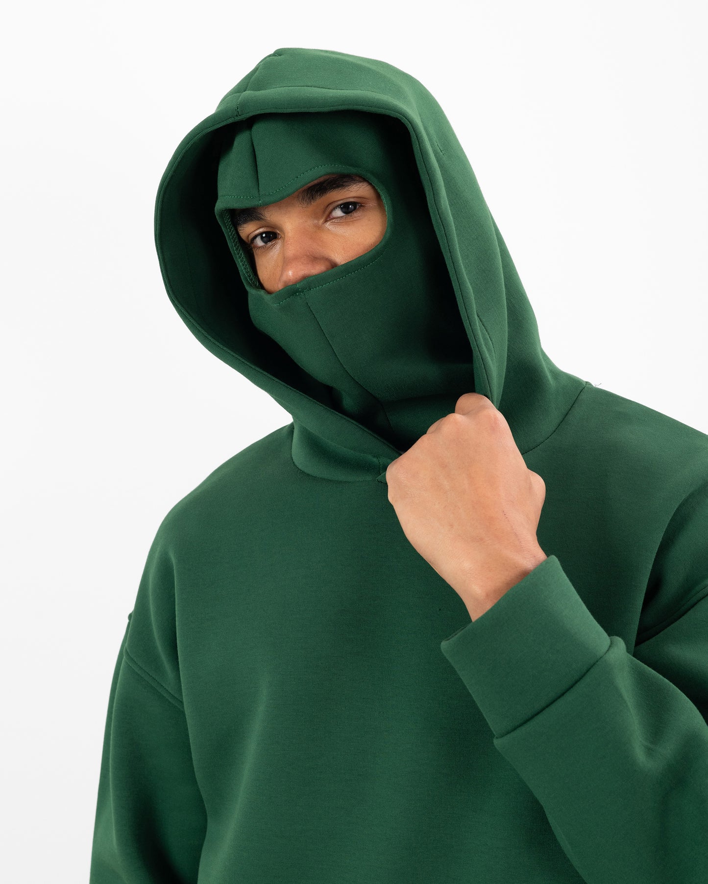 HOODIE CAGOULE SCUBA – Oversize Premium - VERT