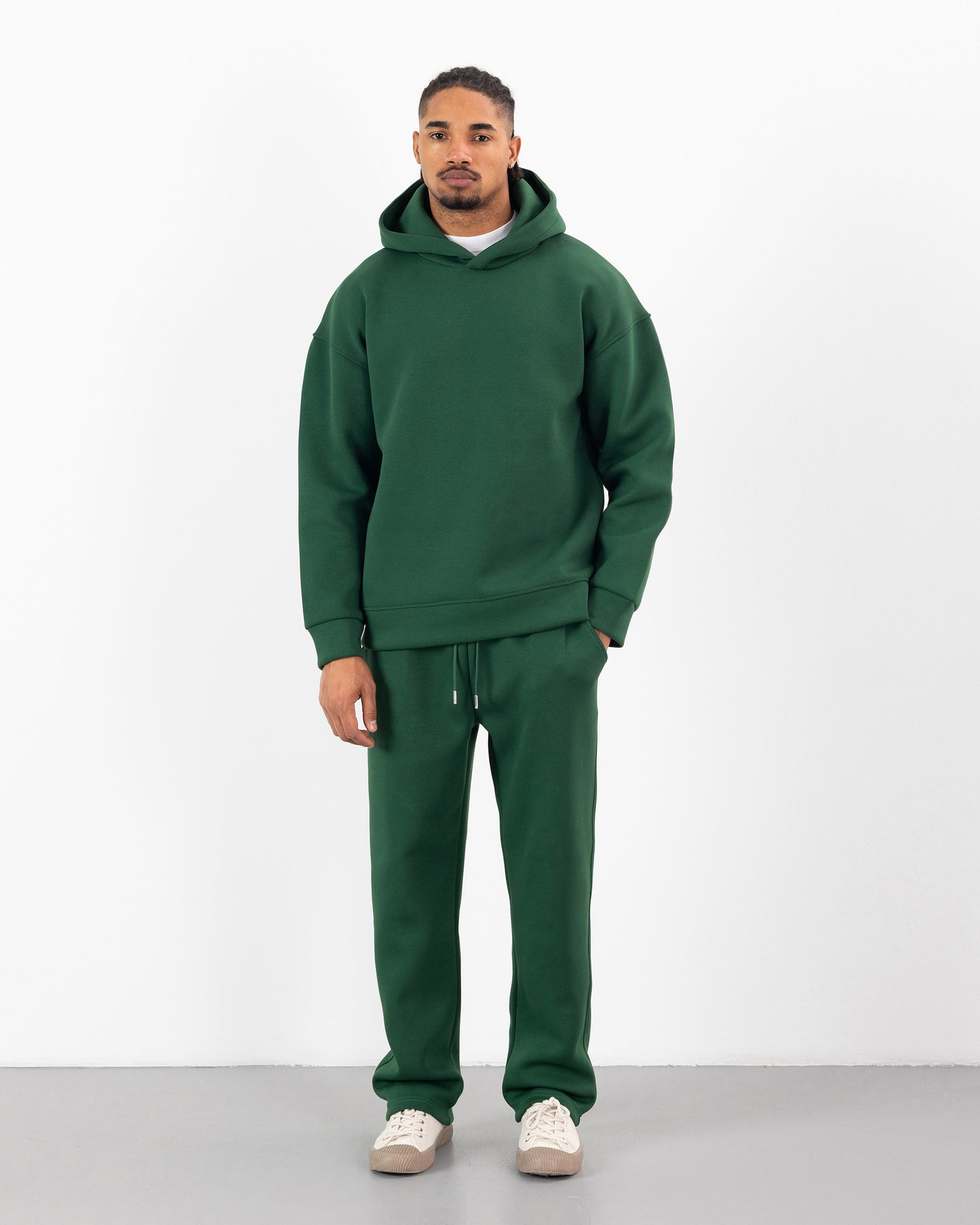 HOODIE CAGOULE SCUBA – Oversize Premium - VERT