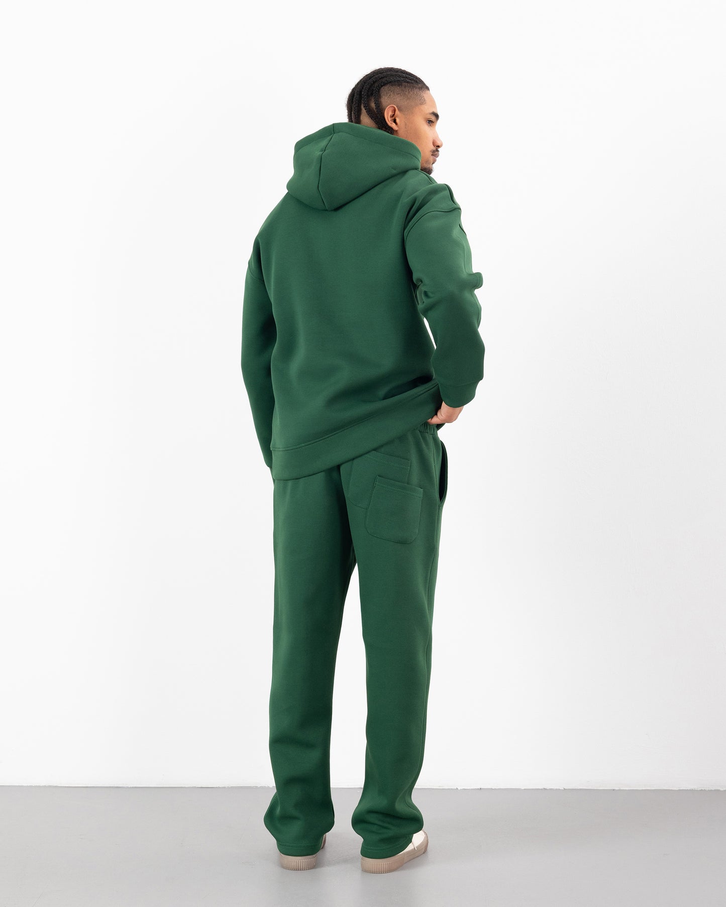 HOODIE CAGOULE SCUBA – Oversize Premium - VERT