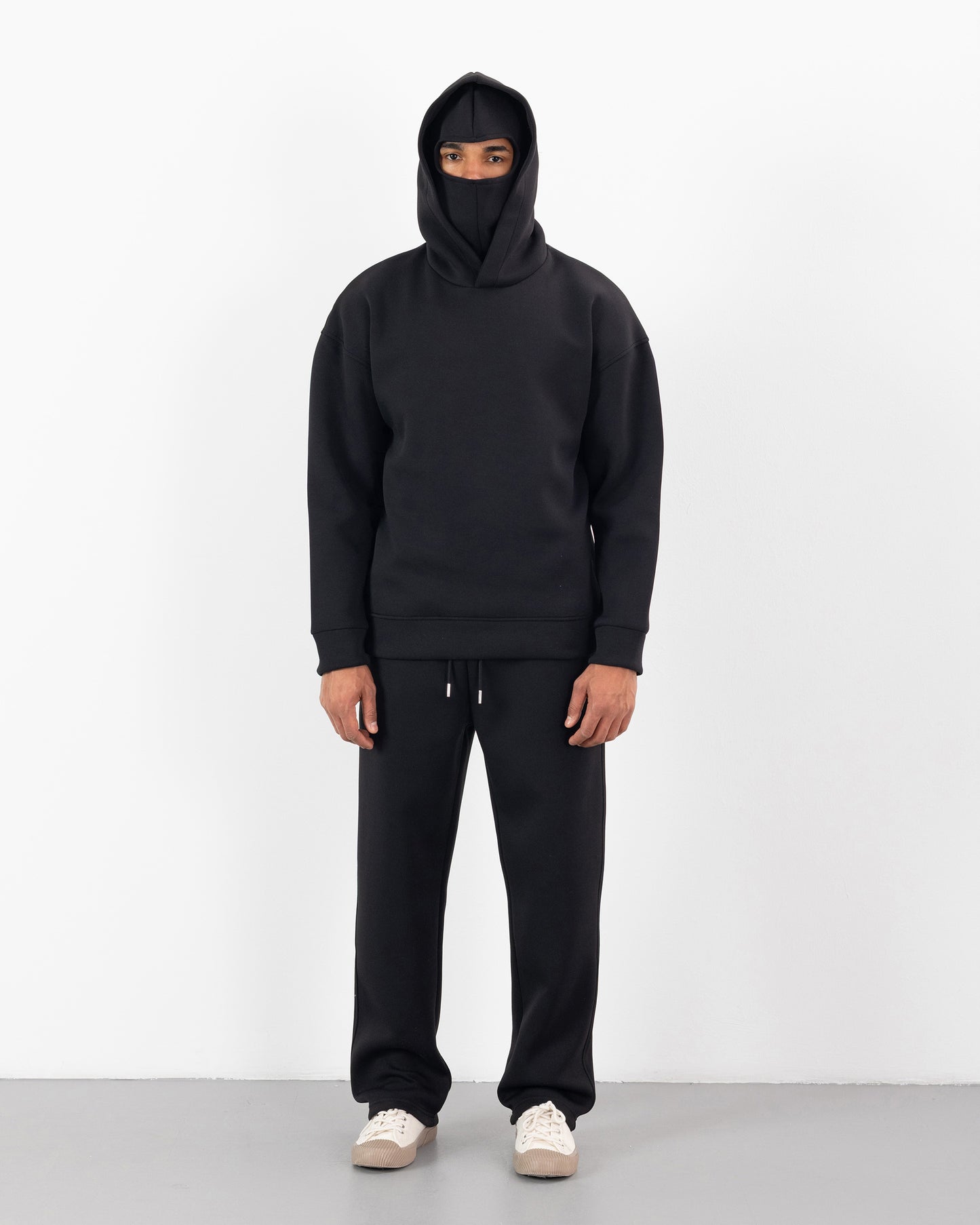 HOODIE CAGOULE SCUBA – Oversize Premium - Noir