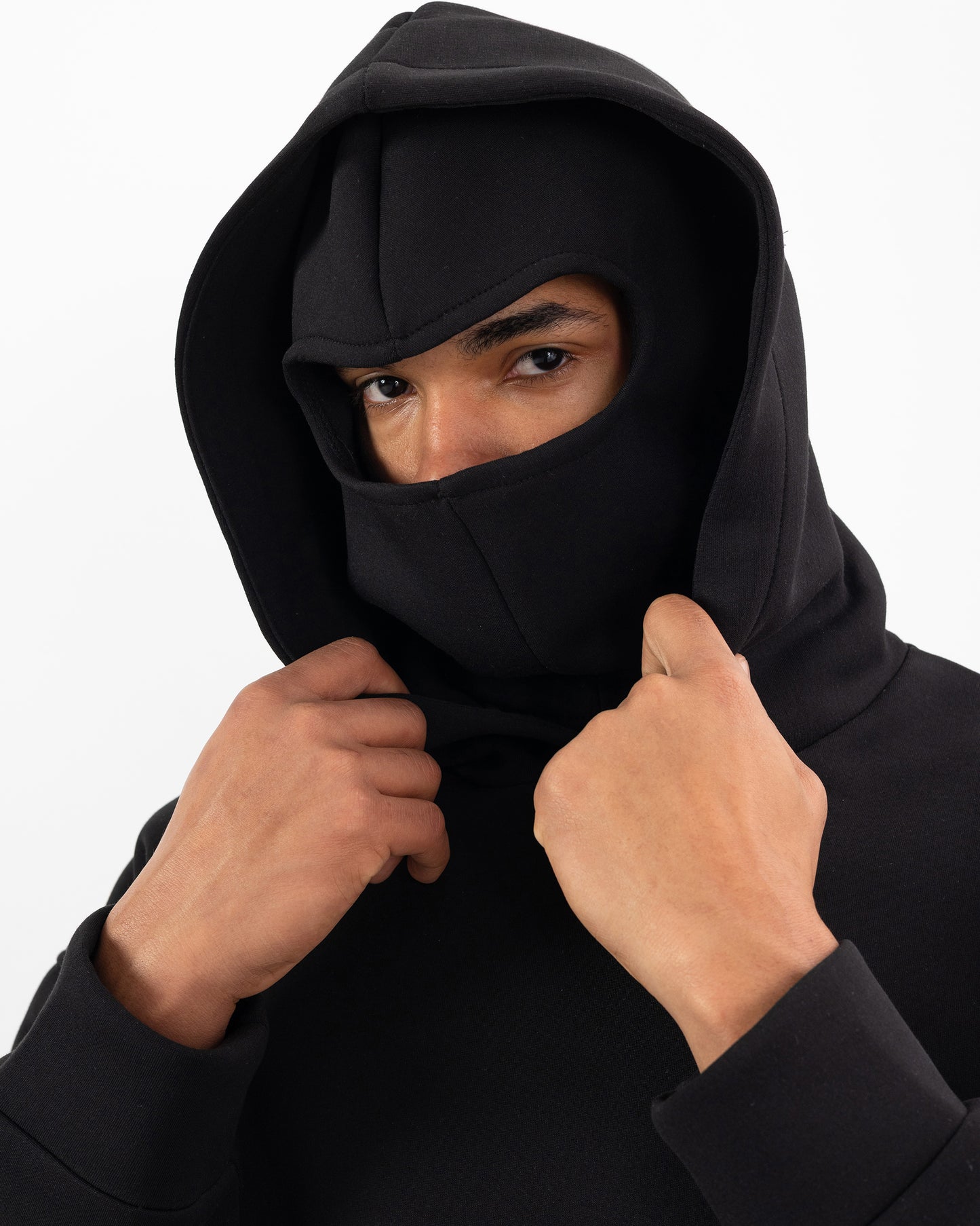 HOODIE CAGOULE SCUBA – Oversize Premium - Noir