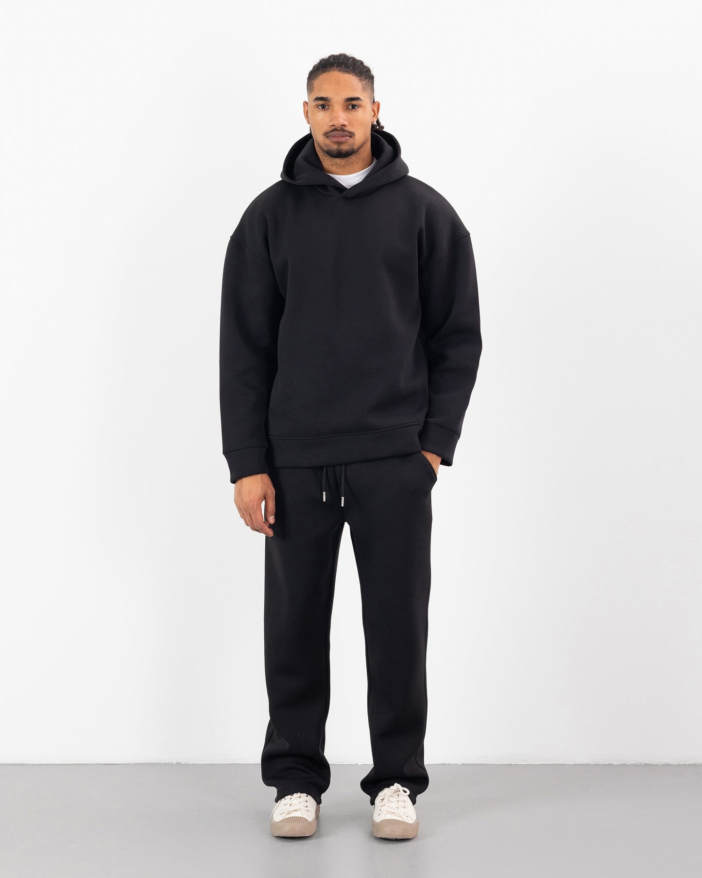 HOODIE CAGOULE SCUBA – Oversize Premium - Noir