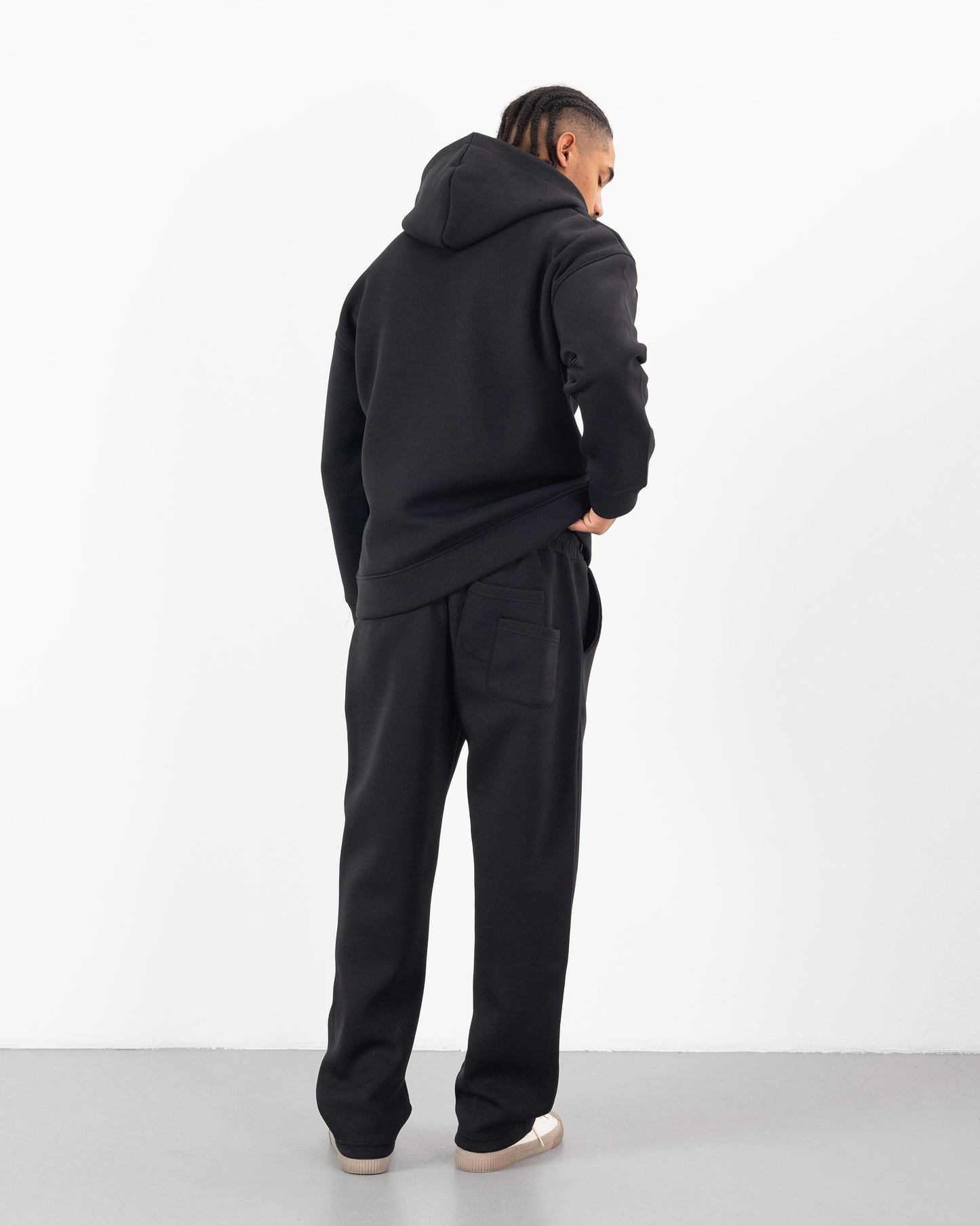 HOODIE CAGOULE SCUBA – Oversize Premium - Noir