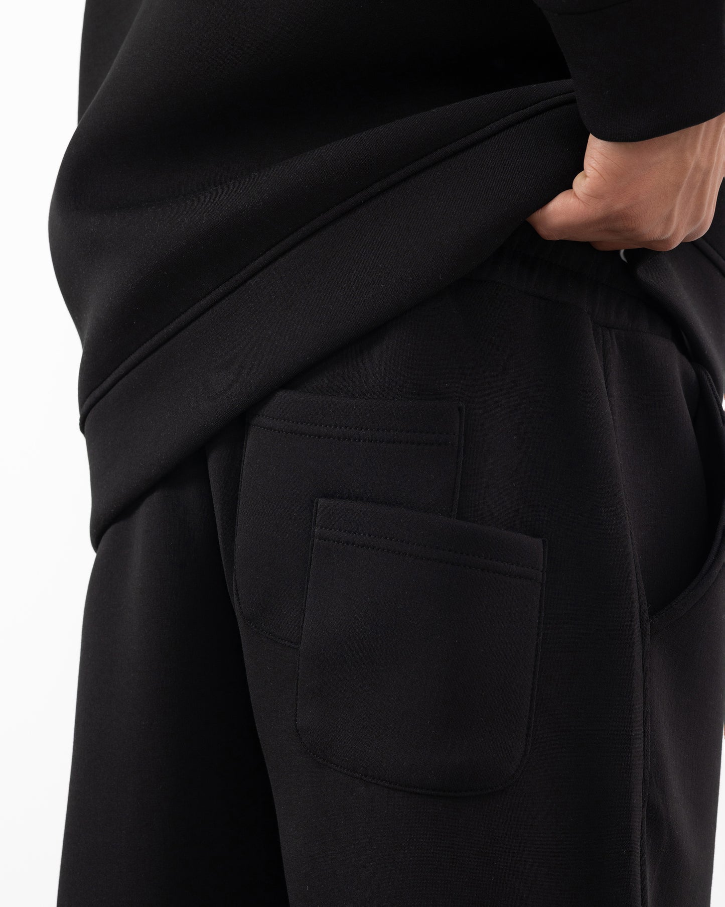 HOODIE CAGOULE SCUBA – Oversize Premium - Noir