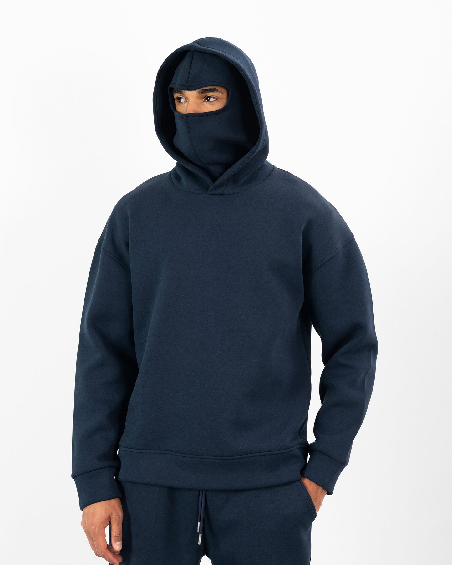 HOODIE CAGOULE SCUBA – Oversize Premium - Bleu Marine
