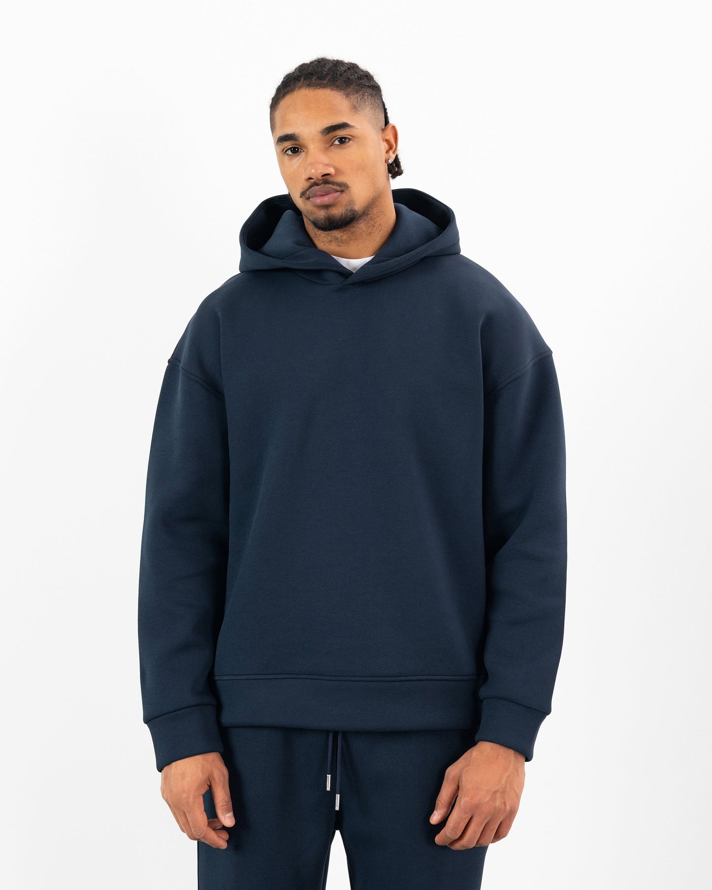 HOODIE CAGOULE SCUBA – Oversize Premium - Bleu Marine