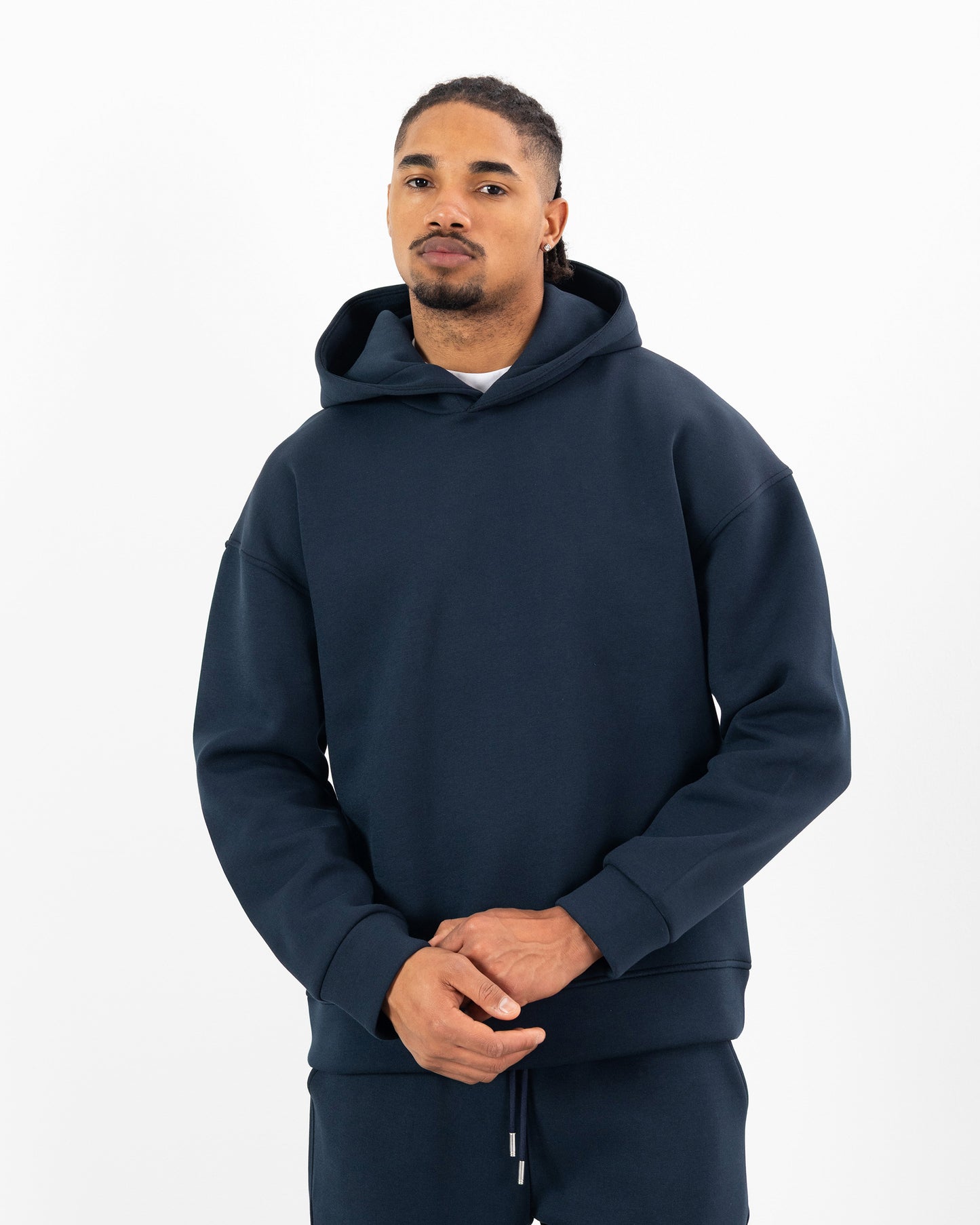 HOODIE CAGOULE SCUBA – Oversize Premium - Bleu Marine