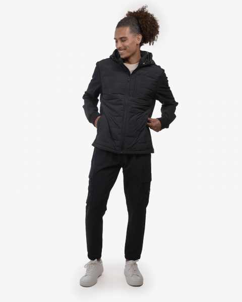 DOUDOUNE MATELASSÉE NOIR  - CHABRAND