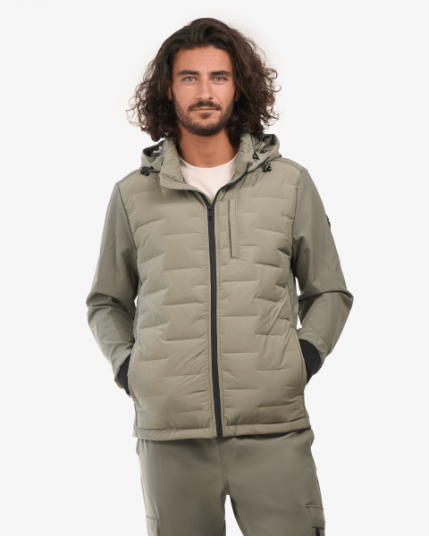 DOUDOUNE MATELASSÉE VERT  - CHABRAND