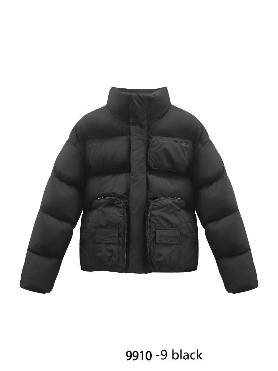 Doudoune X-FEEL  9910 Homme — Blouson Hiver Matelassé Multi-Poches (Black / Olive / Camel)