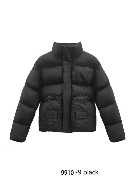 Doudoune X-FEEL  9910 Homme — Blouson Hiver Matelassé Multi-Poches (Black / Olive / Camel)
