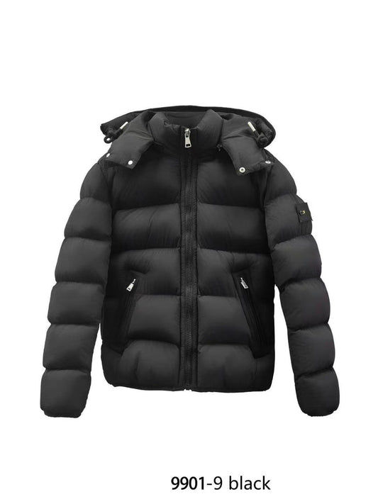 Doudoune X-FEEL  9901 Homme — Blouson Hiver Chaud à Capuche Amovible