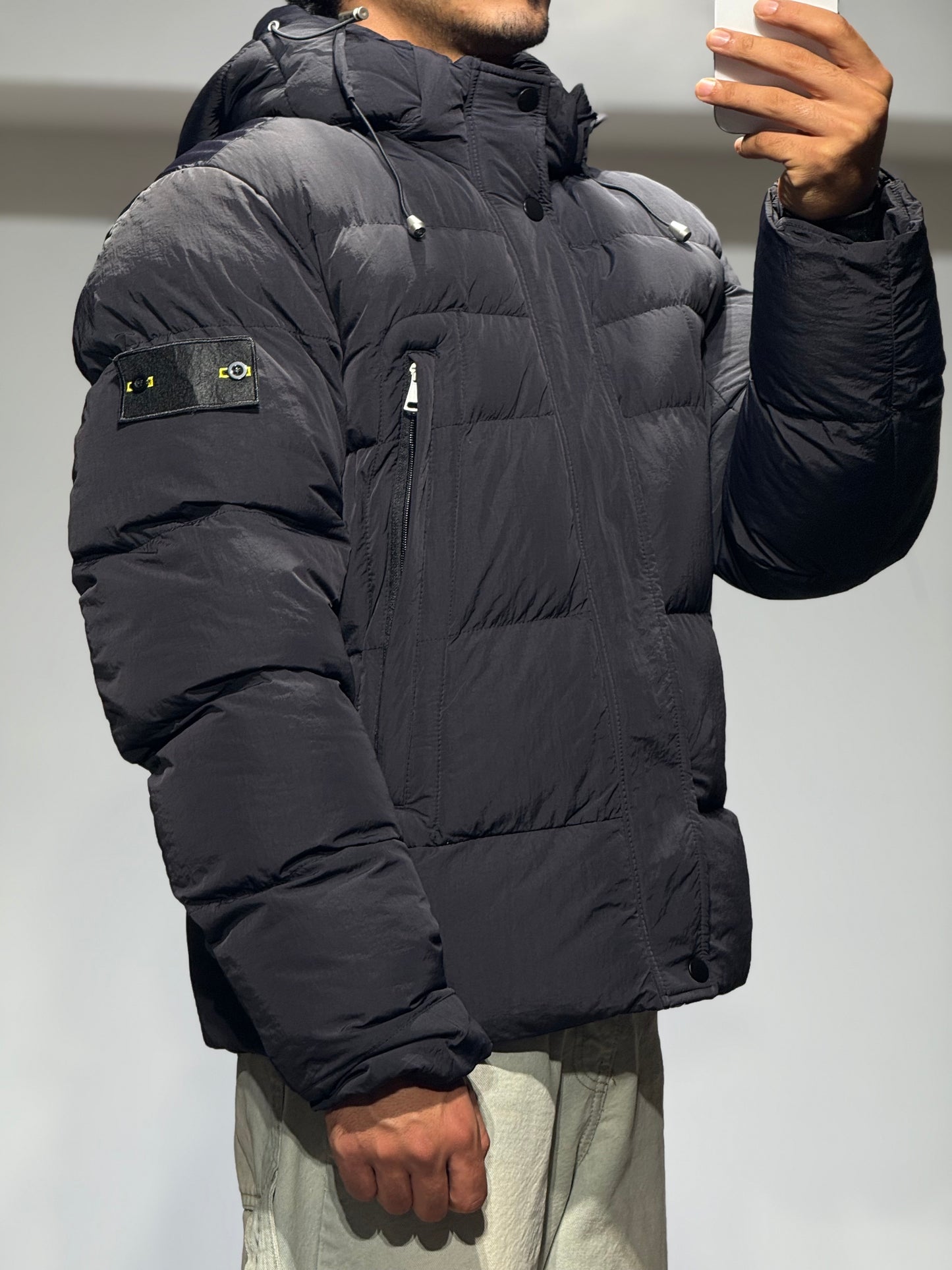 Doudoune X -FEEL 9905 Homme — Blouson Hiver Chaud à Capuche Amovible