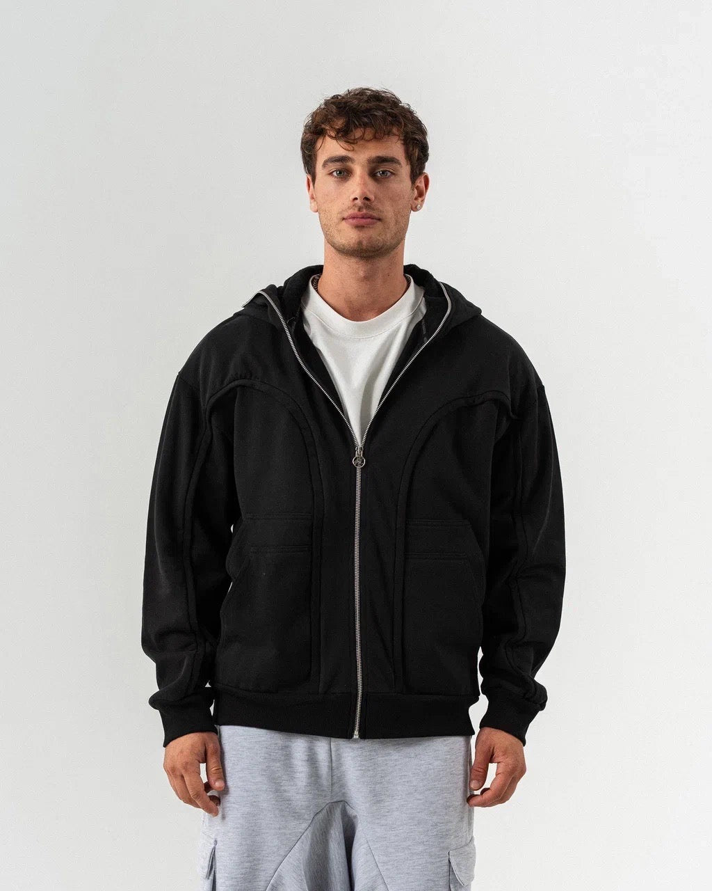 BLACKBOX - Zippé Intégral avec Masque – Streetwear Futuriste