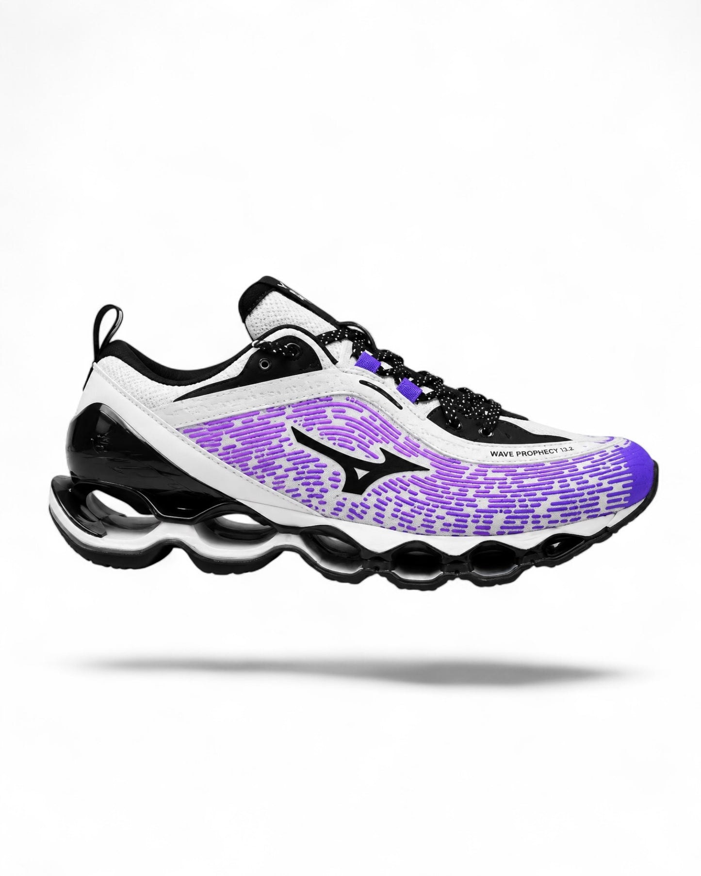 Mizuno Wave Prophecy 13.2 D1GA260505 White Silver Harbor Mist chaussure homme vue profil