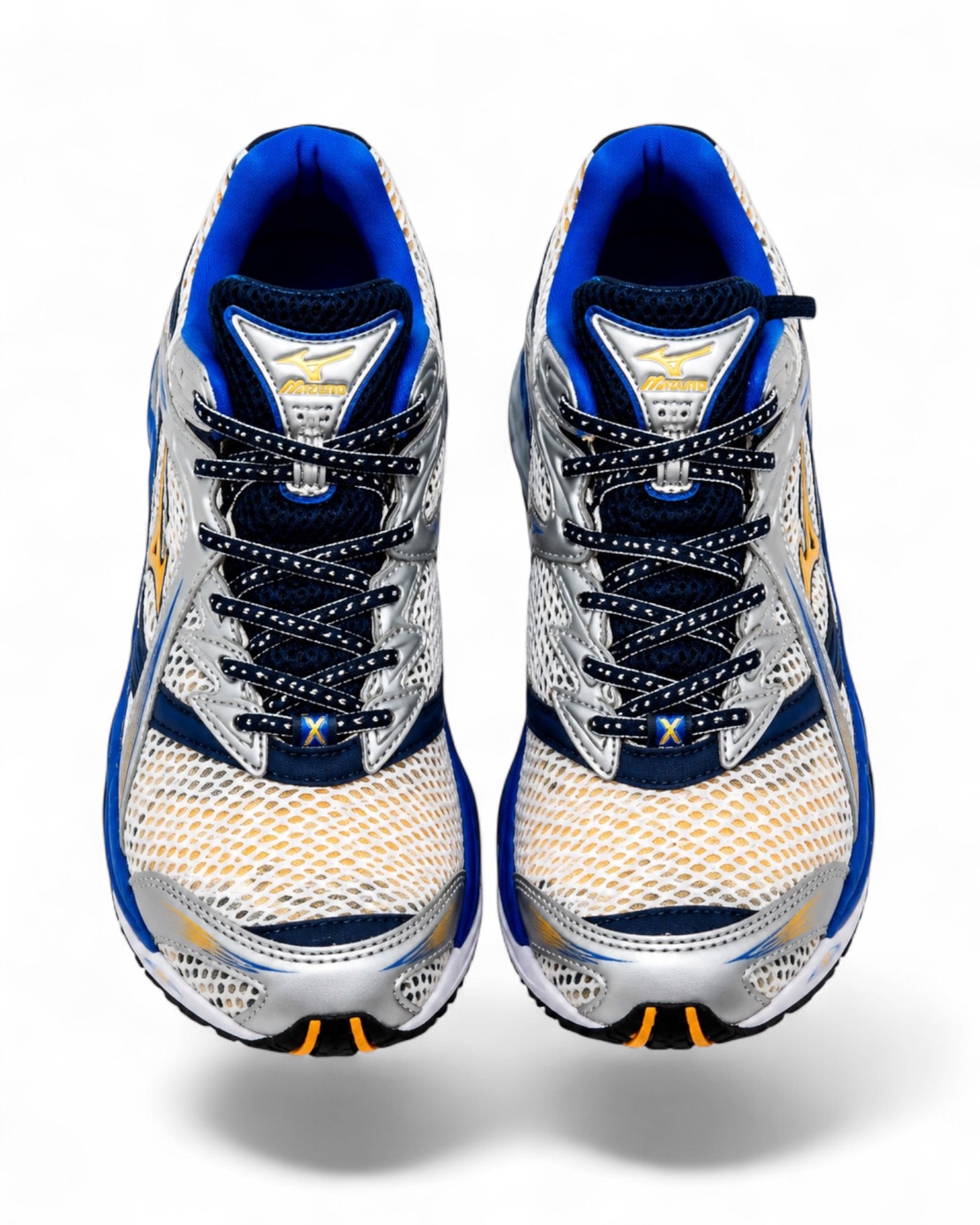 Mizuno Wave Prophecy 1 Artisan's Gold D1GA265501 vue de face dessus homme