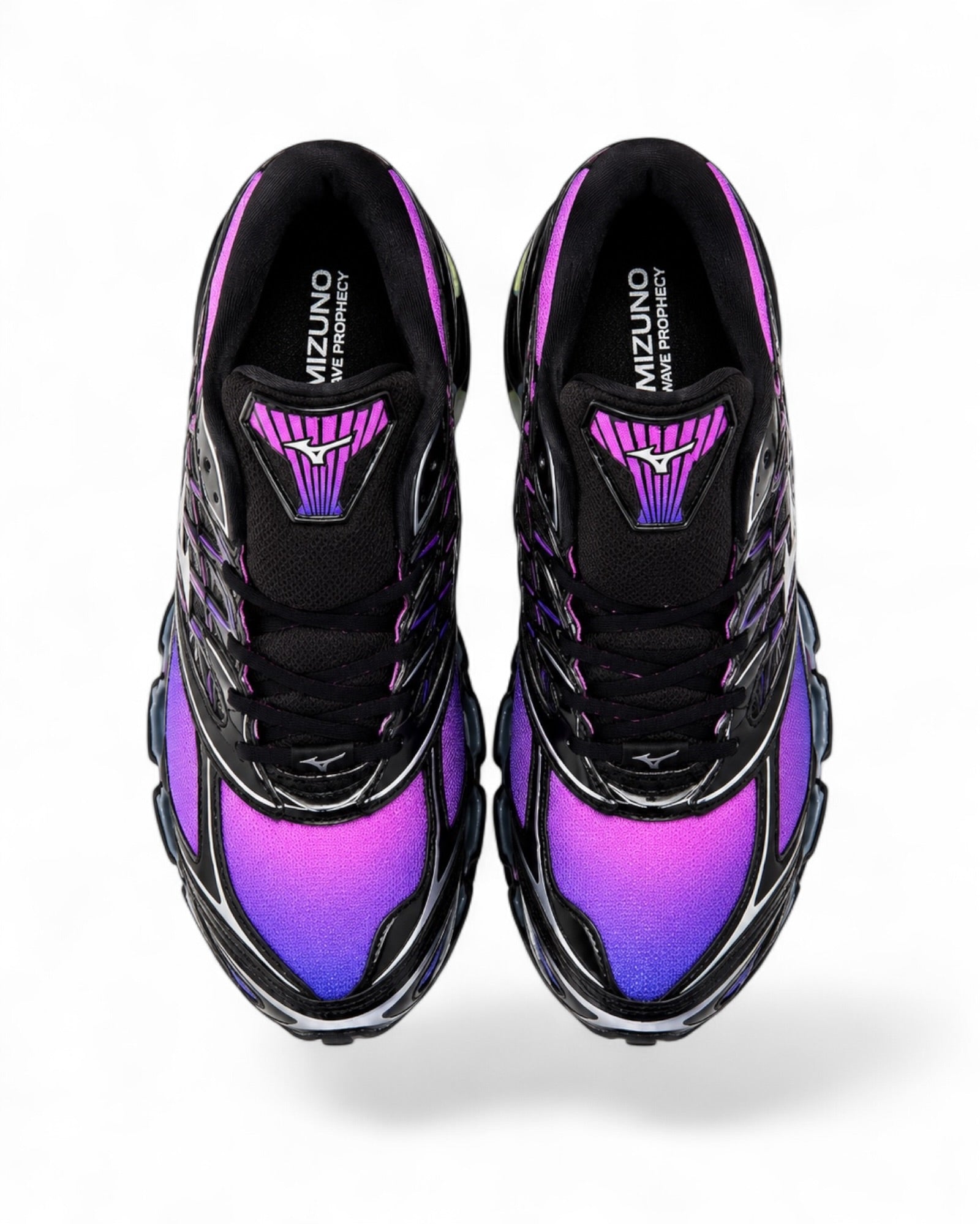 Mizuno Wave Prophecy LS D1GA260101 Spring Crocus Silver Black vue de face dessus homme
