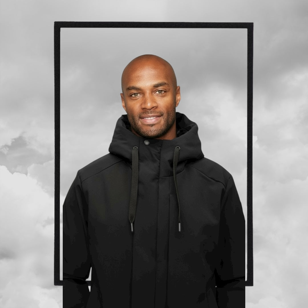 PARAGOOSE Stream – Veste noire capuche doublée fourrure