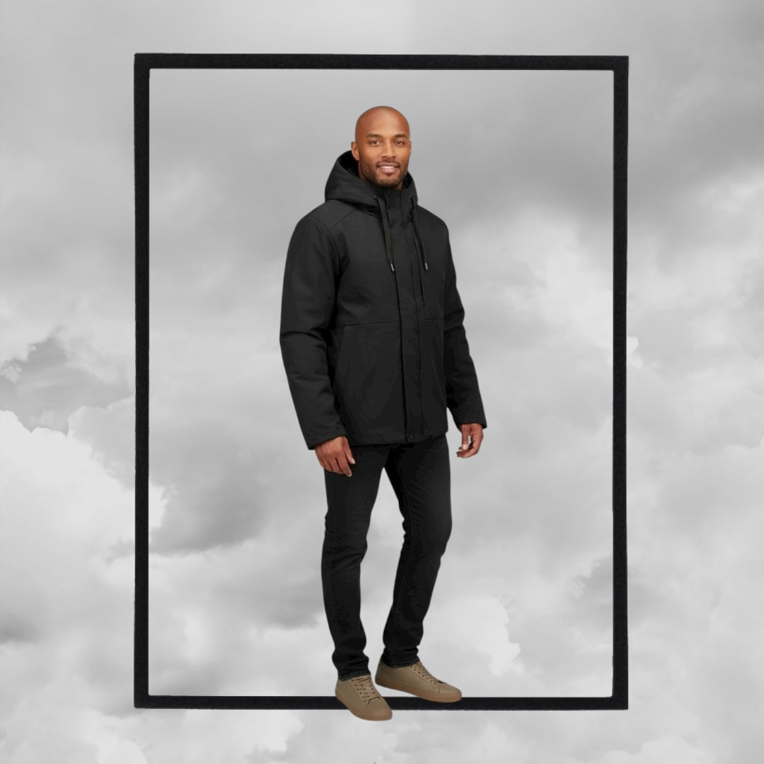 PARAGOOSE Stream – Veste noire capuche doublée fourrure