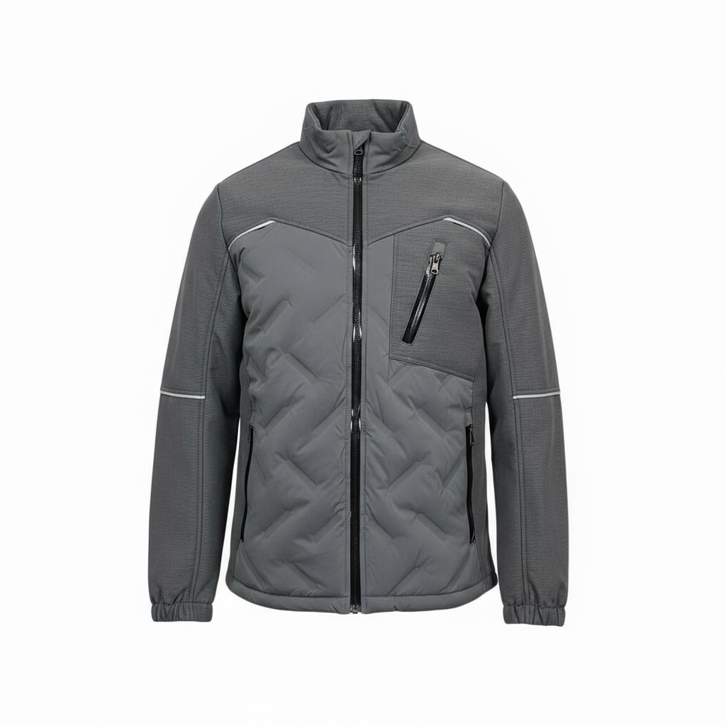 Gianfranco FERRE – Veste Hybride Matelassée à Col Montant Homme