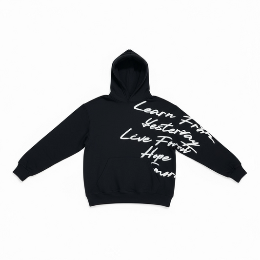 Maksim – Hoodie « Learn From » Noir | Sweat à Capuche Unisexe
