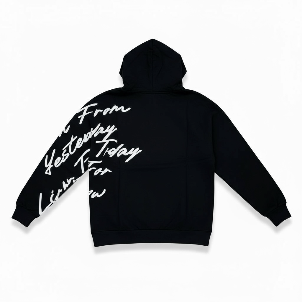 Maksim – Hoodie « Learn From » Noir | Sweat à Capuche Unisexe