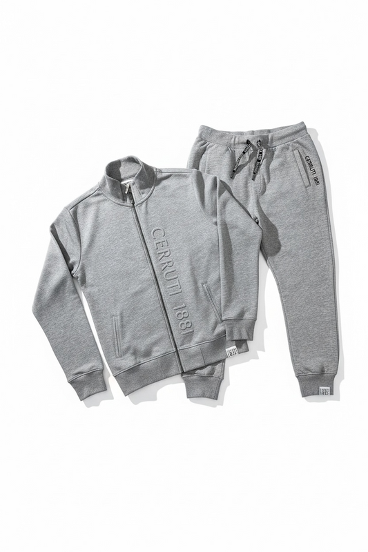 CERRUTI 1881 - Ensemble Jogging Sans Capuche - Gris Claire