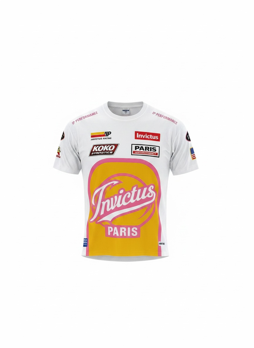 Connect Studio Invictus Paris Racing Jersey – White/Pink
