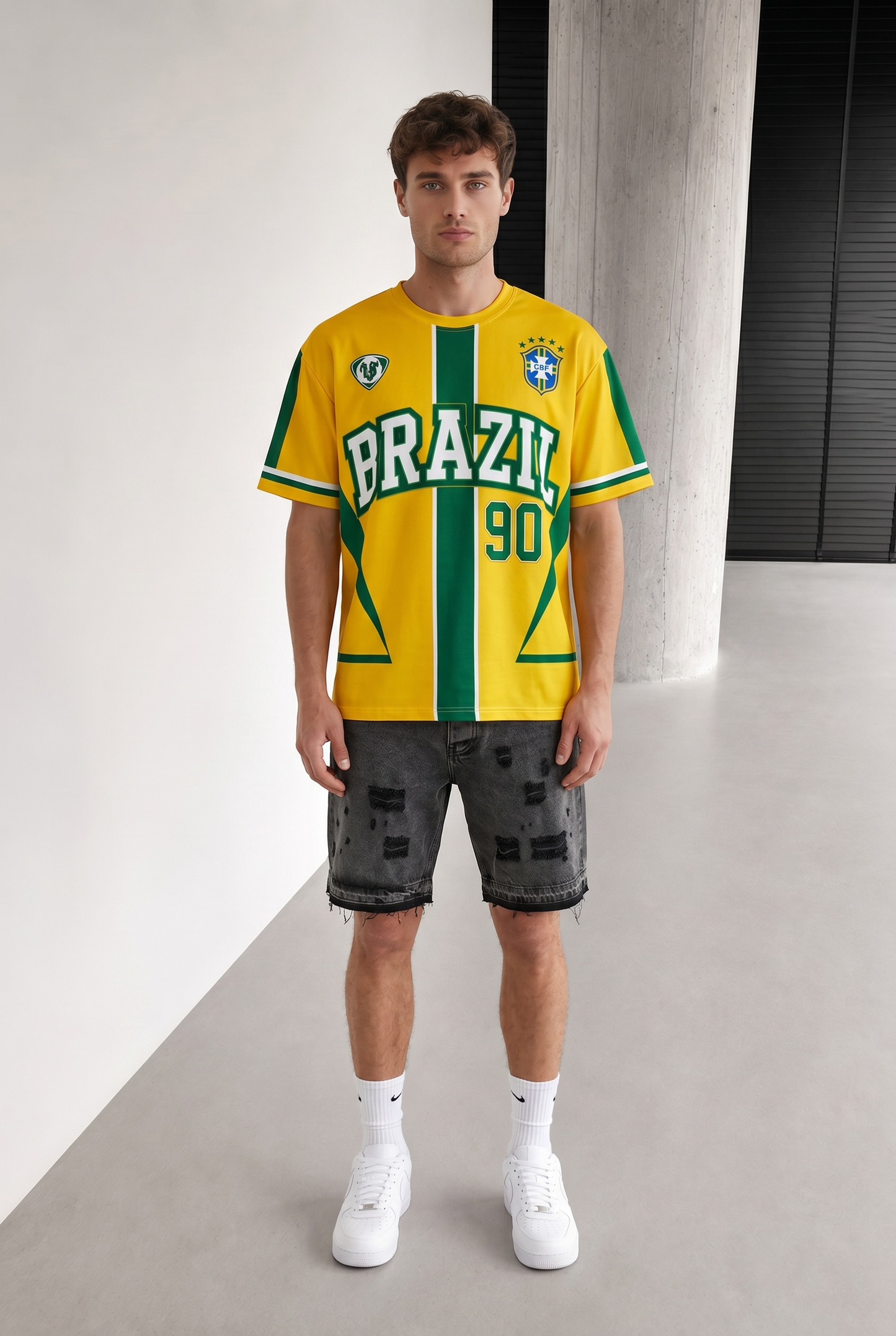 T-shirt Brazil 90 – Maillot Streetwear  Homme