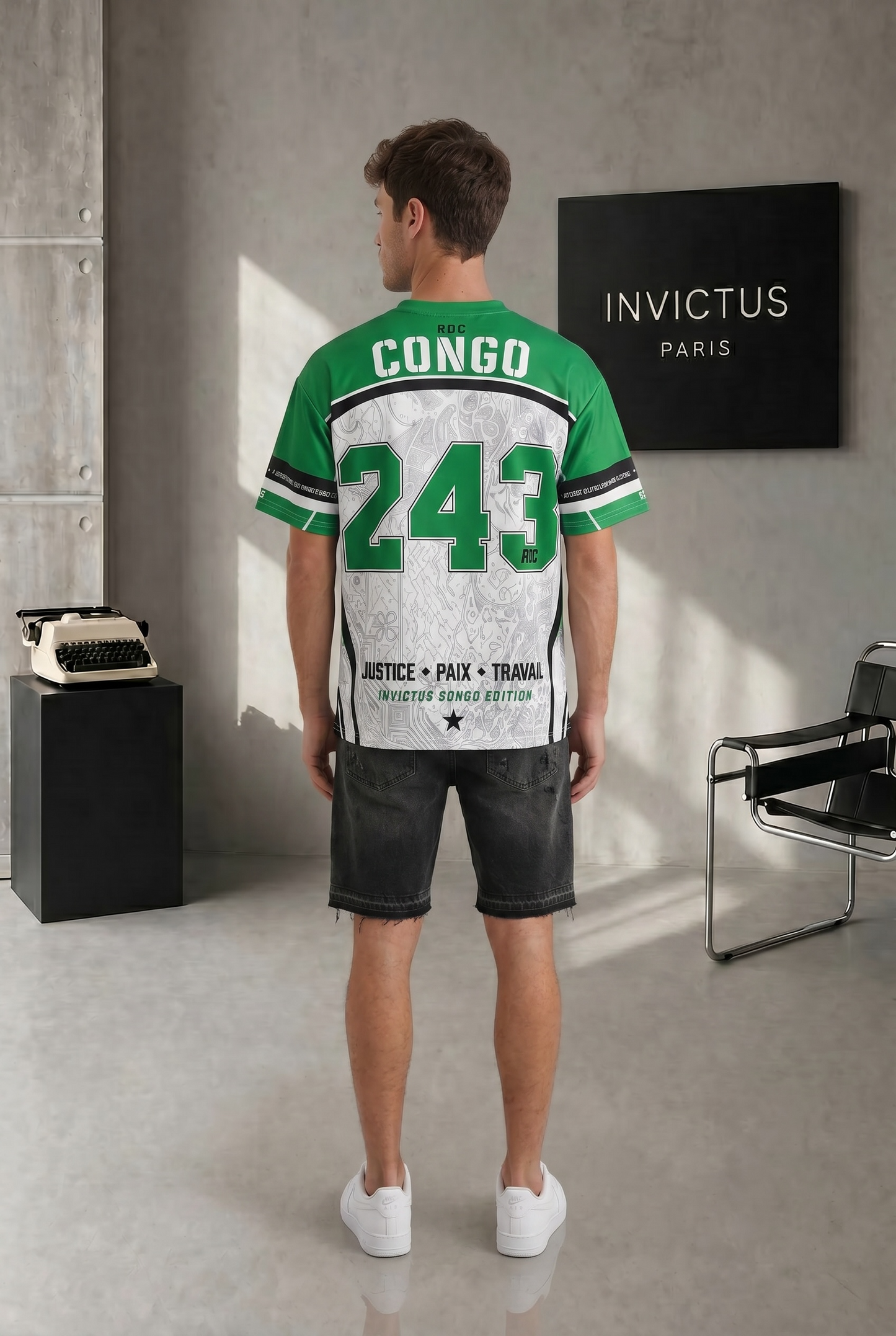 T-shirt Congo 243 RDC – Maillot Streetwear  Homme