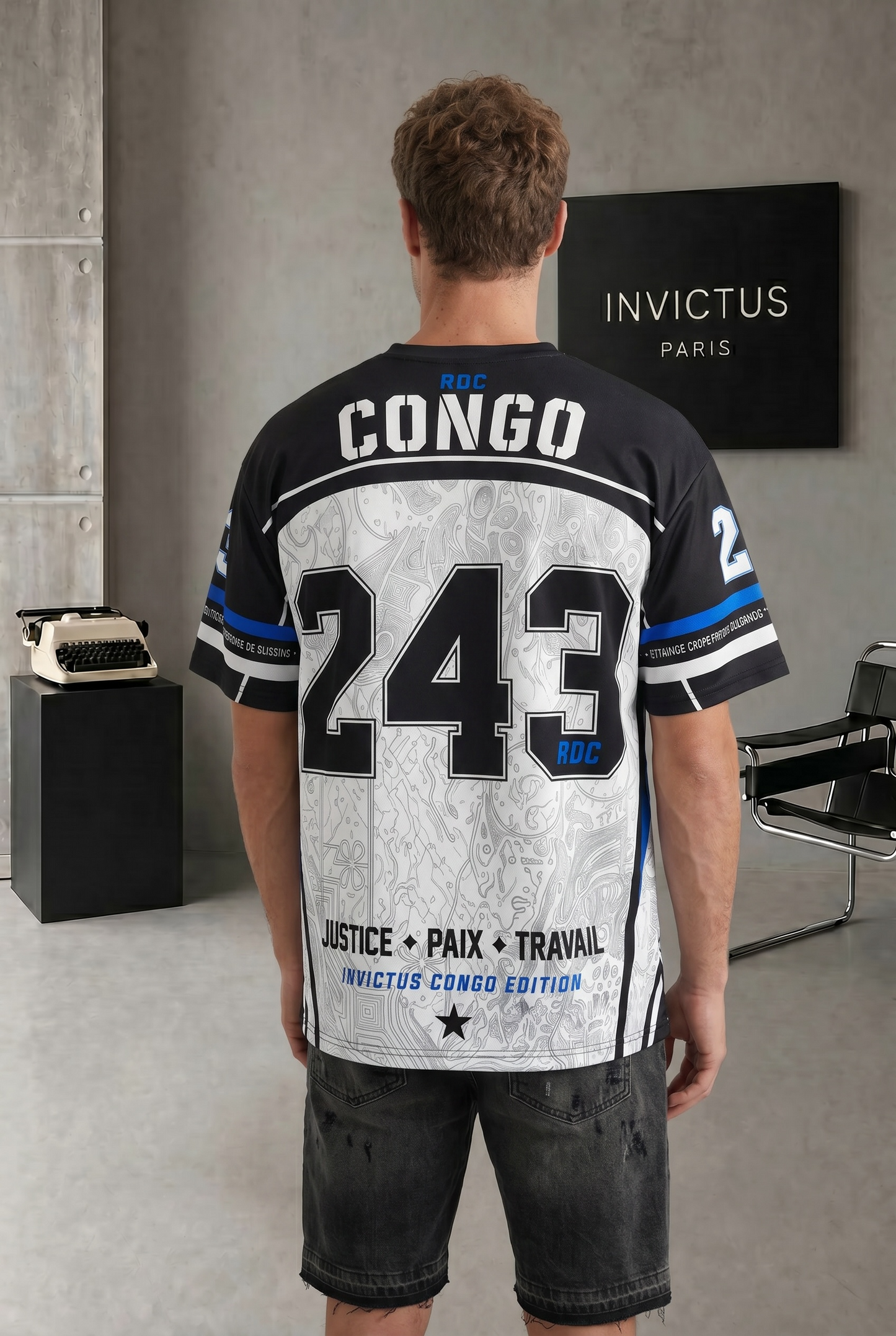 T-shirt Congo 243 RDC – Maillot Streetwear  Homme