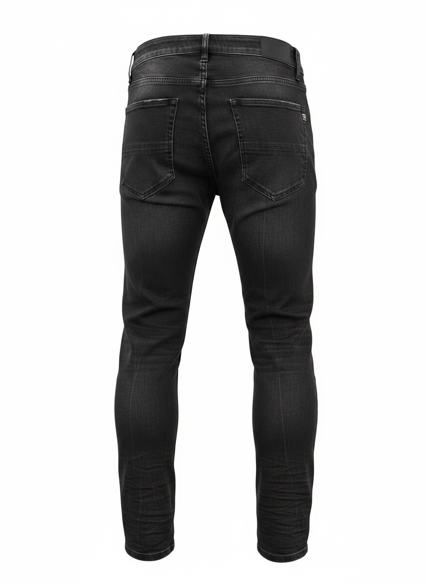 Jean Ghost Rebel Black Destroy Homme – Denim Stretch Noir Premium