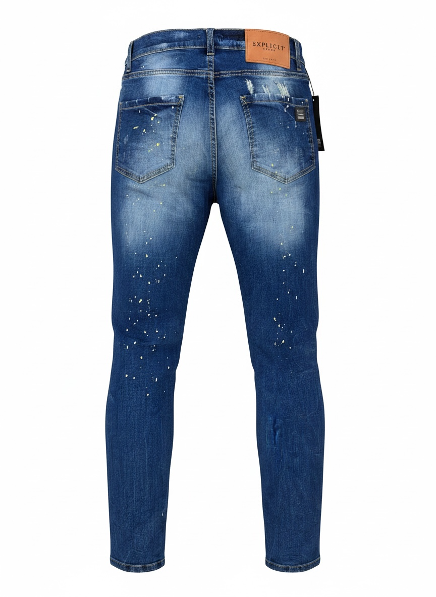 Jean Explicit Tyler Blue Destroy Homme – Denim Stretch Premium