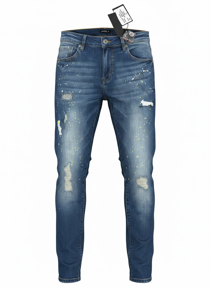 Jean Explicit Tyler Blue Destroy Homme – Denim Stretch Premium