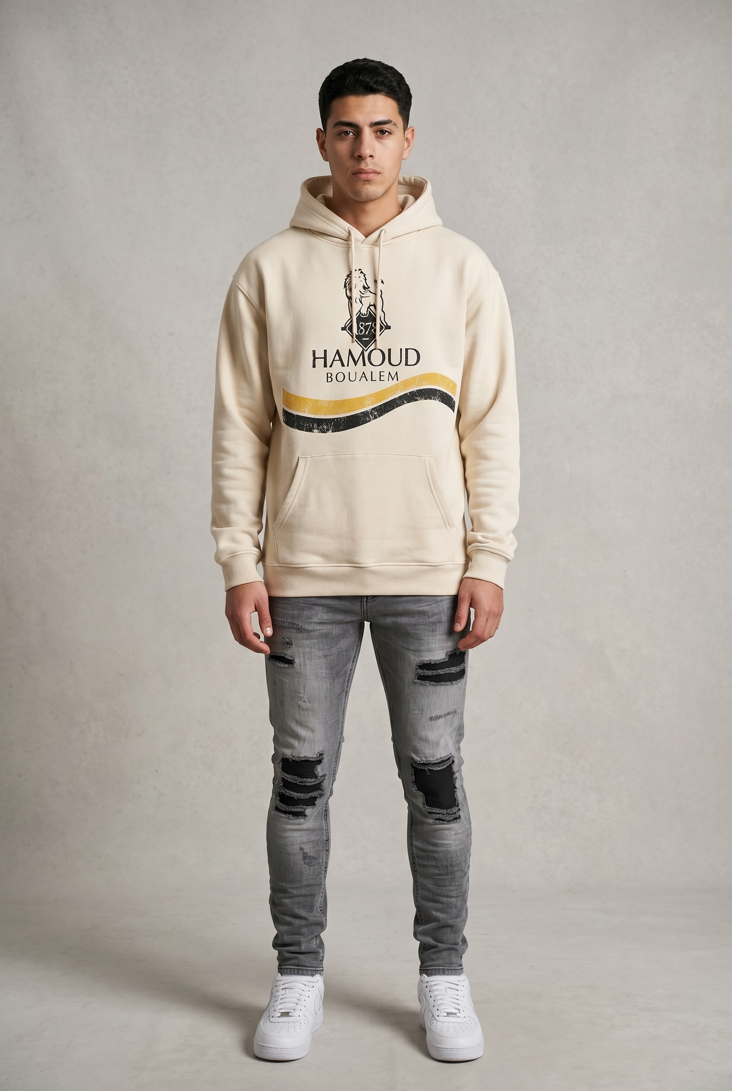 Jean Ghost Rebel Grey Destroy Homme – Denim Gris Premium Stretch
