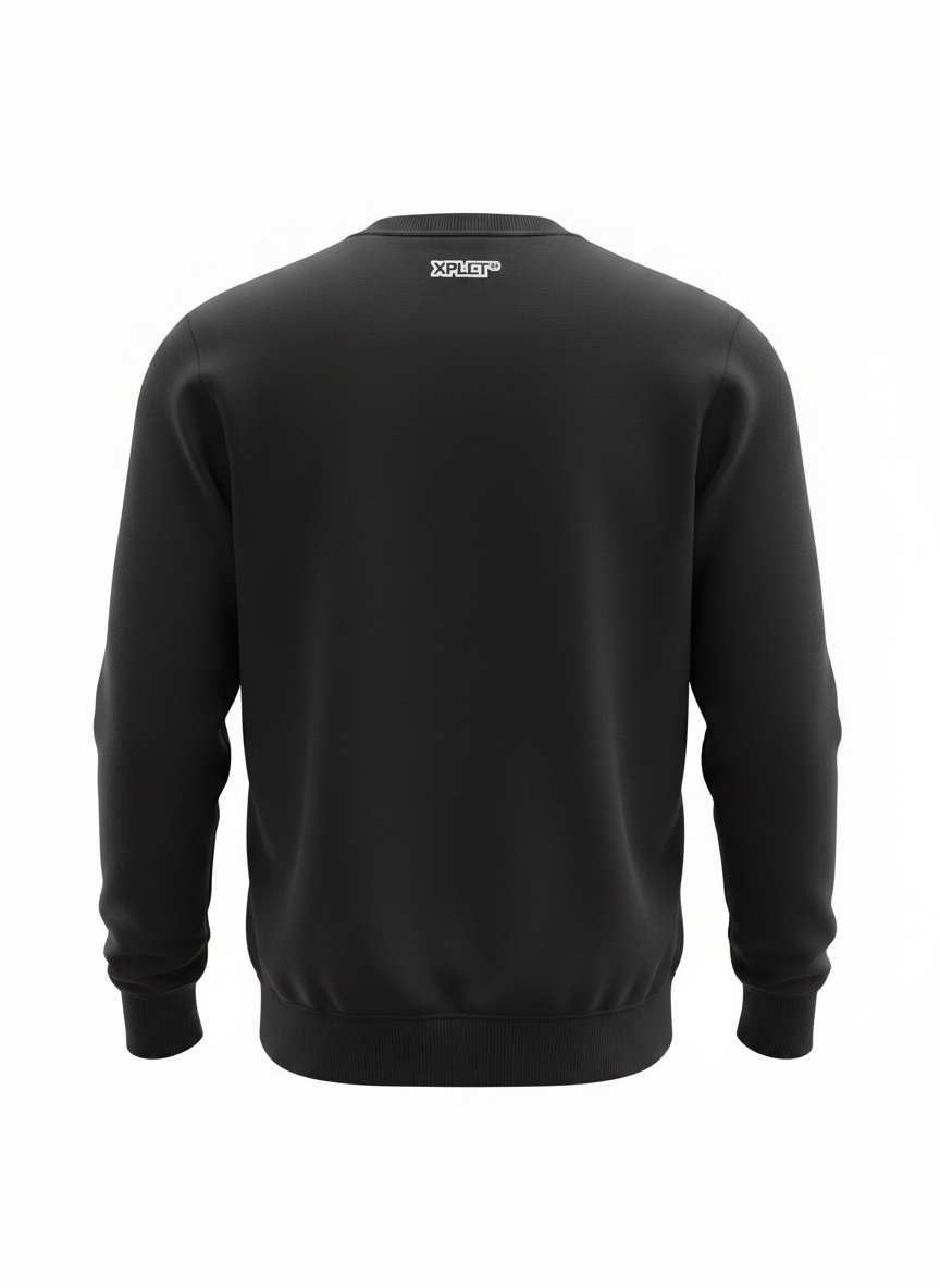 Sweat Explicit Miami Noir Homme – Broderie Relief Tricolore Premium